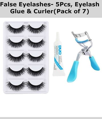 RTB False Eyelashes set of 5, Eyelashes Glue & g