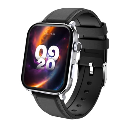 CELLECOR M9 Pro Blaze, 2.01" Amoled Display with Rotating Crown, Voice Assistance, Advanced Chipset, BT Calling, Fast Charge, 100+ Sports Mode & Watch Faces, Upto 5 Day Battery, IP67 (Black)