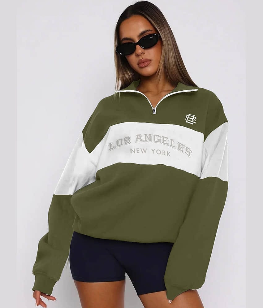 Eyebogler Fleece Women's Hooded Sweatshirt ( Green )