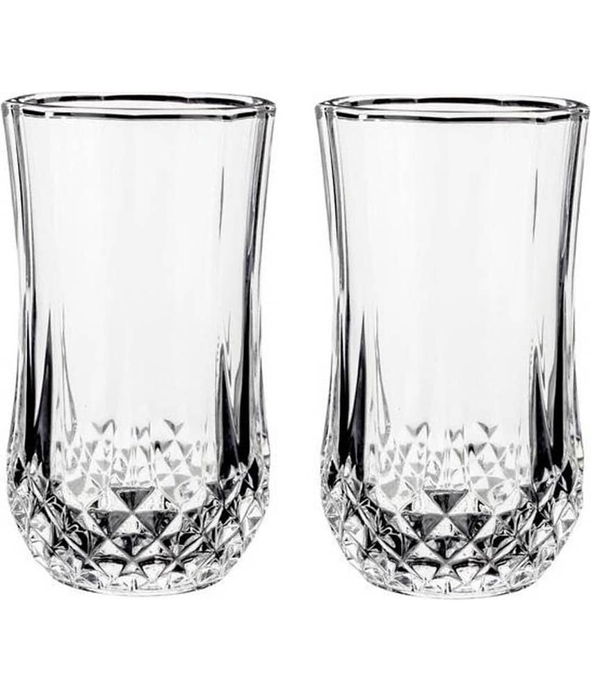 AFAST Glass Glass Glasses 350 ml ( Pack of 2 )