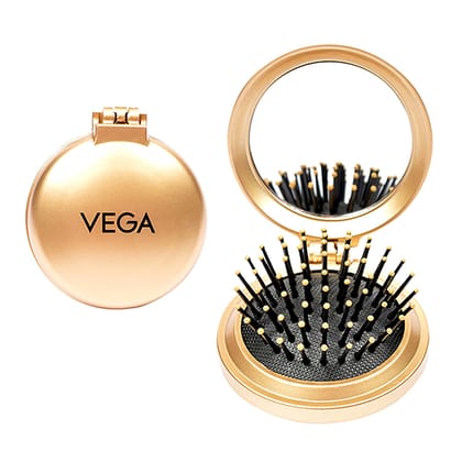 Vega Compact Folding Hair Brush, Mini Travel Pocket Tool for Women, Pop-Up Design for Wet & Dry Use, Small Flip Styling Accessory for On-the-Go Grooming (India's No.1 Hair Brush Brand, R2-FM) Vega Compact Folding Hair Brush, Mini Travel Pocket Tool for W Vega Compact Folding Hair Brush, Mini Travel Pocket Tool for Women, Pop-Up Design for Wet & Dry Use, Small Flip Styling Accessory for On-the-Go Grooming (India's No.1 Hair Brush Brand, R2-FM) Vega Compact Folding Hair Brush, Mini Travel Pocket Tool for W
