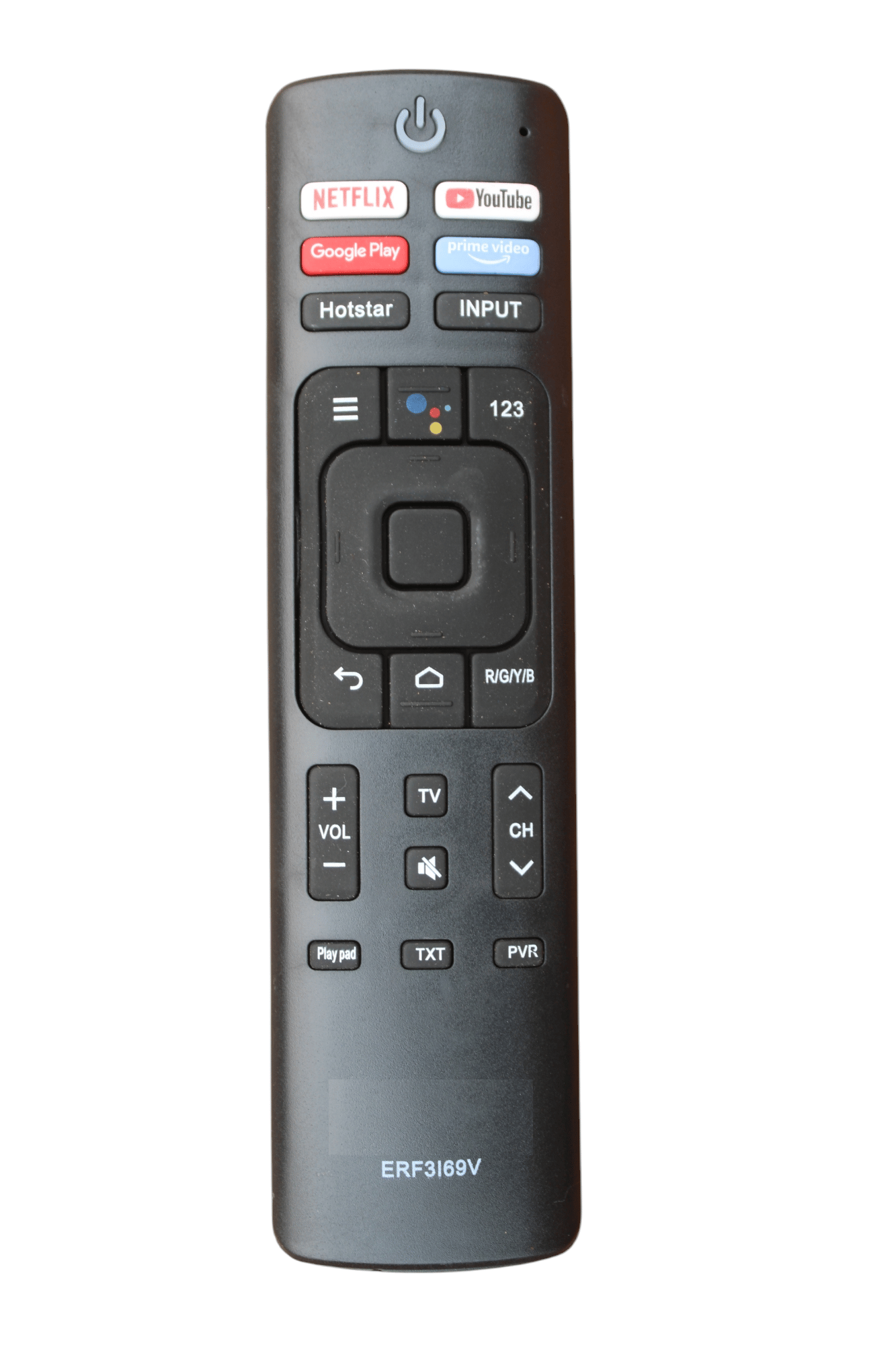 V3Deals Compatible with Vu Smart Tv Remote Control Suitable for Original 4K Android LED Ultra HD UHD Vu Tv Remote with Non Voice Feature Without Google Assistant (VU ERF3I69V)