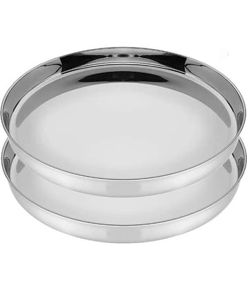 SAGER 2 Pcs Stainless Steel Full Plate