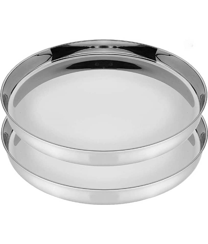 SAGER 2 Pcs Stainless Steel Full Plate