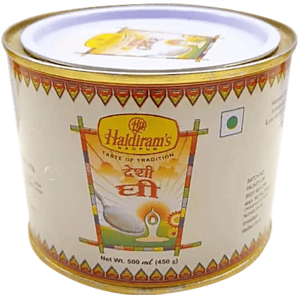 HALDIRAM GHEE 500G TIN