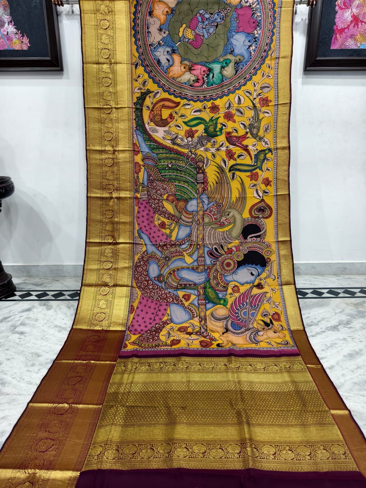Kalahasti Kalamkari on Kanchi Style 7-Kanchi Style
