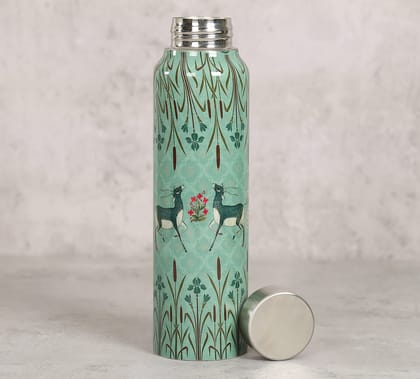 Mirroring Deer Garden Bottle And Tumbler Set