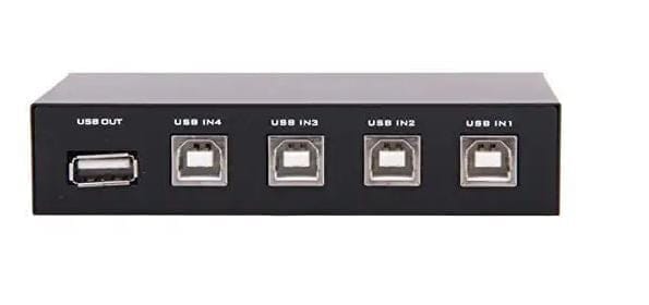 USB 2.0 Manual 4 Port Printer Scanner Sharing Switch