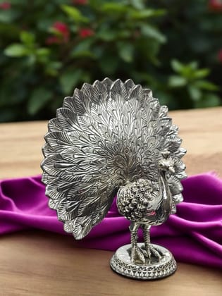 Pure Silver Dancing Peacock Idol-70 gm