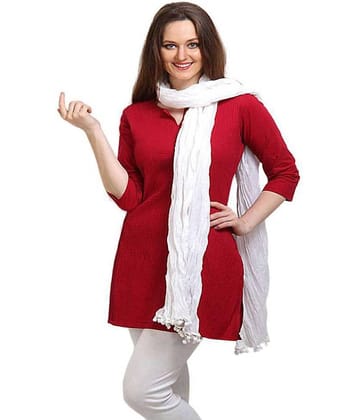 Raj White Cotton Dupatta