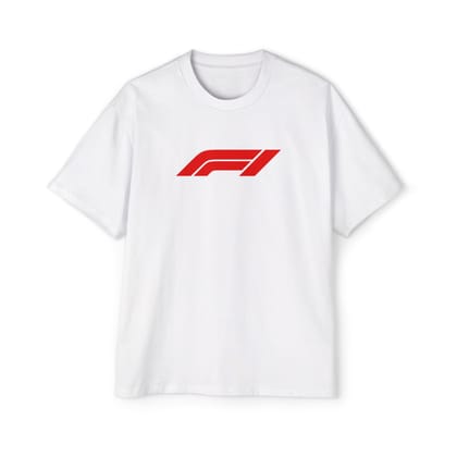 Formula 1 - Unisex Off Shoulder Oversized T-shirt White XS