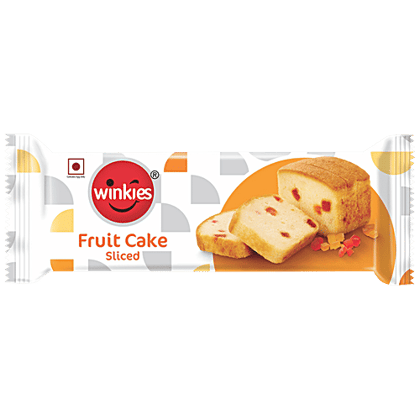 Winkies Fruit Cake Sliced - Fluffy, Soft, Rich In Taste, 110 g