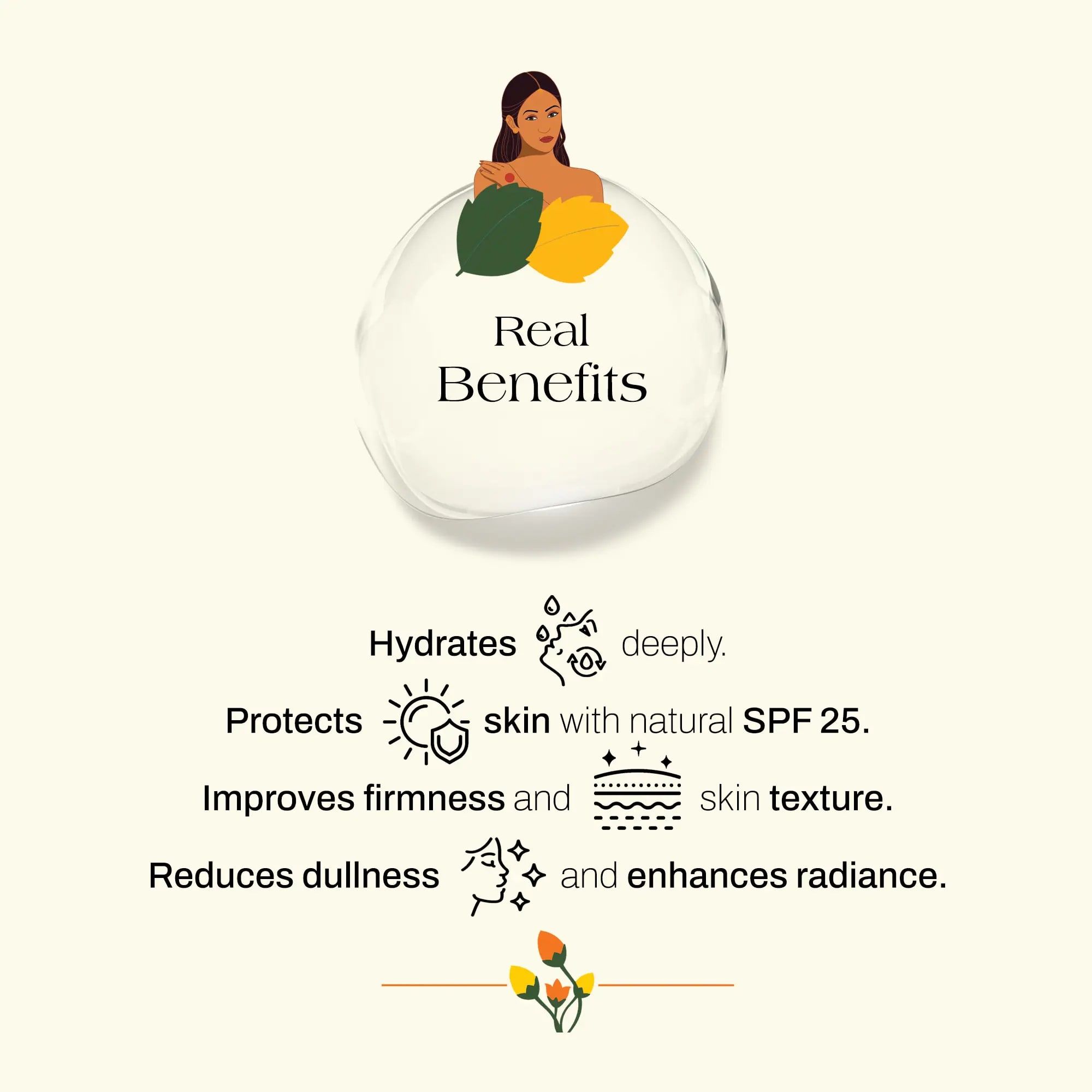 ashpveda Ultra Hydration Radiance Cream with Natural SPF 25