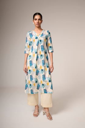 Sherin Kurta Set-XS / Without Dupatta