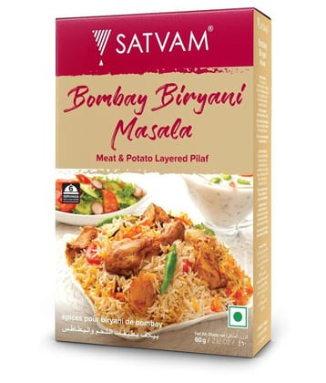 SATVAM Bombay Biryani Masala (5 * 60g) Masala 300 gm Pack of 5
