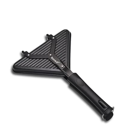 Non-Stick Sandwich Grill for Gas Stove  Triangle Shape Toaster with 3-Layer Greblon Coating | Ideal for Grilled Sandwiches, Cheese Toasts & Quick Snacks | Durable Design