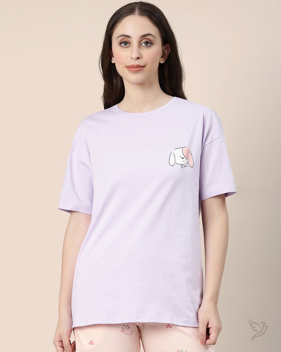 Oversize Tee - Pastel Lilac-XS / Pastel Lillac