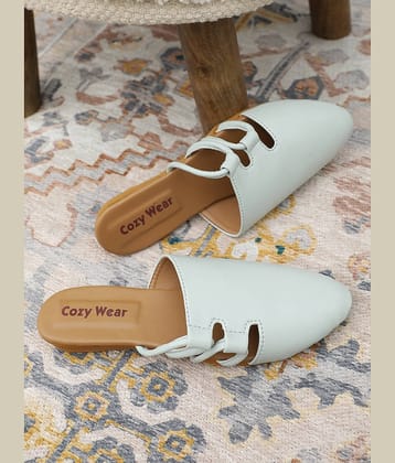 Cozy Wear Mint Green Women's Mules