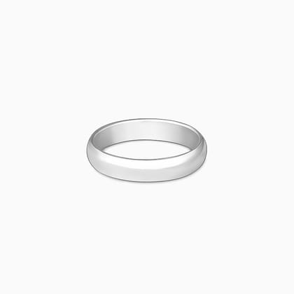 Silver Modern Grace Men's Ring