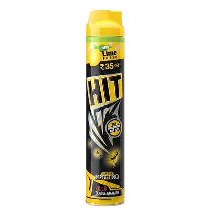 Hit Flying Insect Killer - Mosquito & Fly Killer Spray, Lime Fragrance, Instant Kill, Protection From Dengue & Malaria, 400Ml