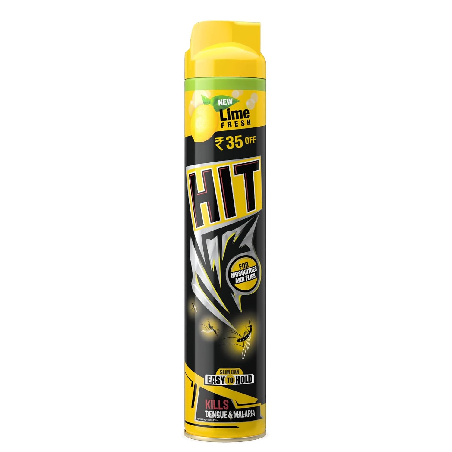 Hit Flying Insect Killer - Mosquito & Fly Killer Spray, Lime Fragrance, Instant Kill, Protection From Dengue & Malaria, 400Ml