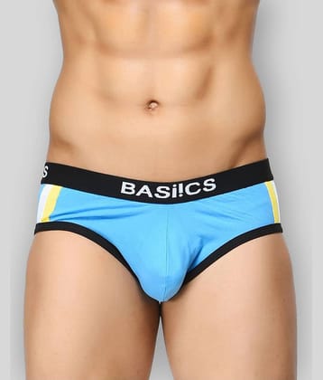 BASIICS By La Intimo Pack of 1 Cotton Briefs For Men's ( Light Blue )
