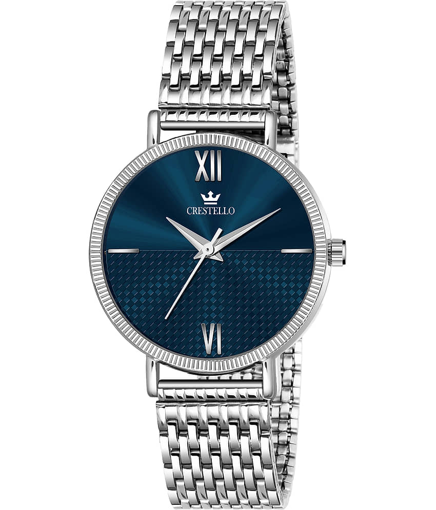 Crestello - Silver Metal Analog Womens Watch