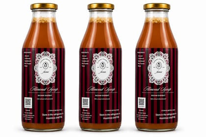 Favours Organics Almonade Syrup, 500ml | Traditional Badam Sherbat Concentrate | Almond, Cardamom & Sandalwood Drink Syrup | Natural Summer Cooling Beverage | Heritage Recipe Pack of 3