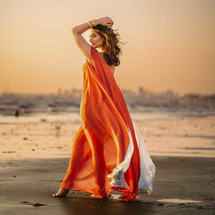 Juhu Sunset Flare Dress-XS