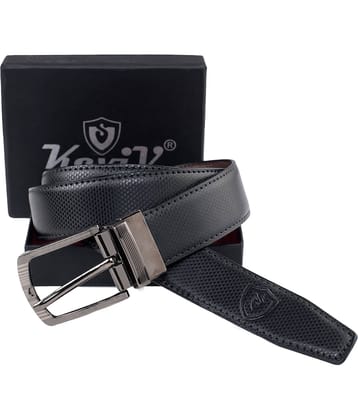 Keviv Black Leather Formal Belt