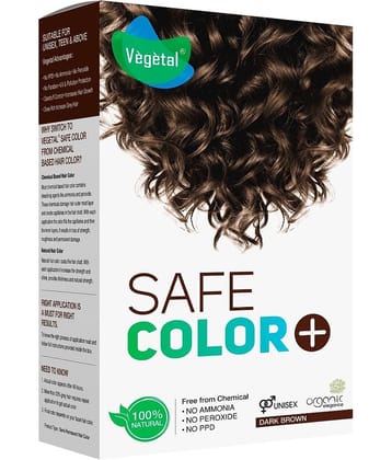Vegetal Natural Semi Permanent Hair Color 50 g Dark Brown