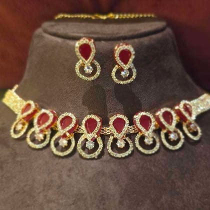 necklace and matching earrings necklace and matching earrings