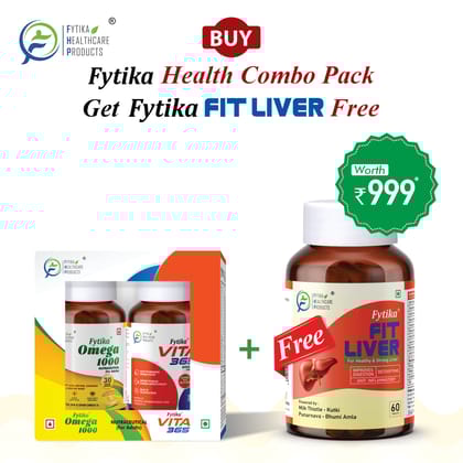 Get FREE Fytika Fit Liver with Fytika Vita 365 & Omega 1000 Combo Pack