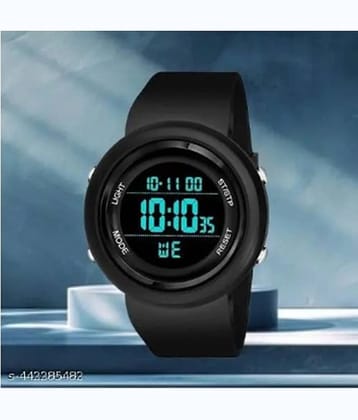 Fadiso Fashion Black Silicon Analog Men's Watch