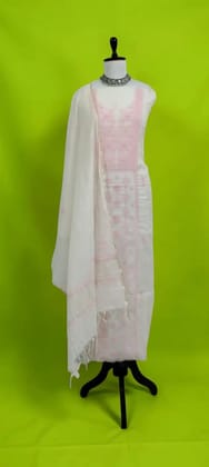Hand-Embroidered Lucknow Chikankari Mul Cotton Unstitched Dress Material