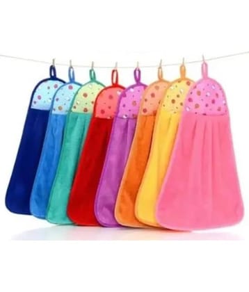 MILAP Pack of 8 Microfibre 250-300 -GSM Hand Towel ( Multicolor )