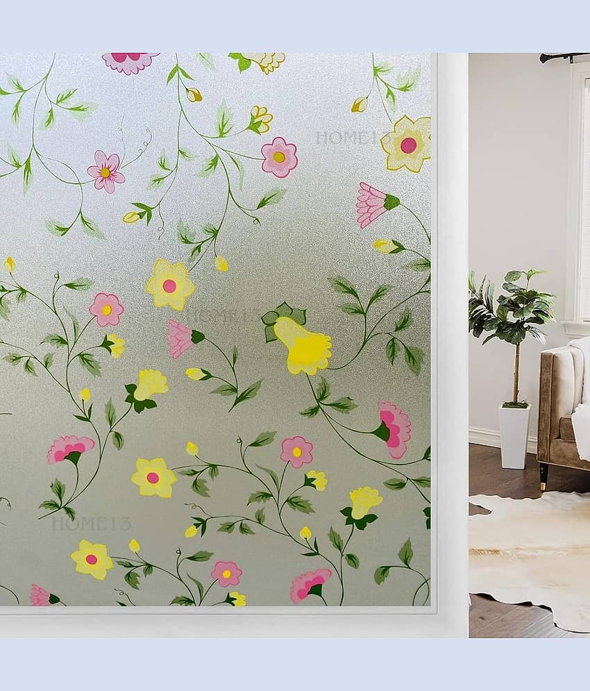 GREEWELT Floral Wallpaper ( 40 x 300 ) cm ( Pack of 1 )