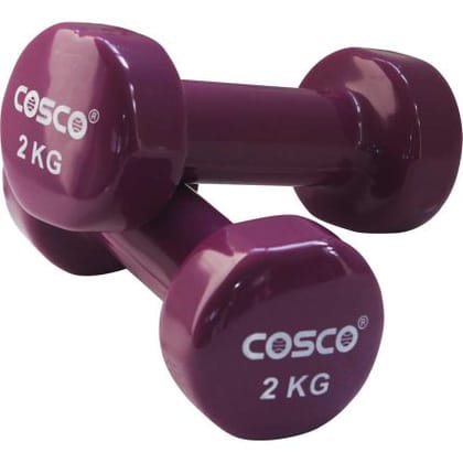 Cosco Pair of 2kg Dumbbells  Vinyl