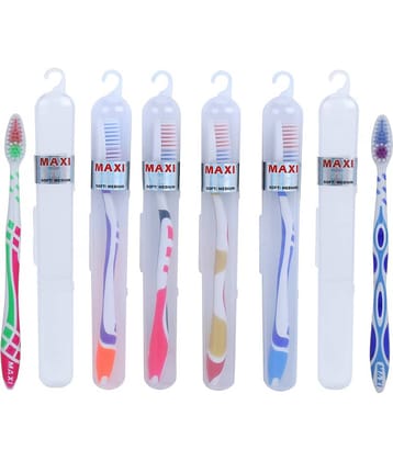 Maxi For You Travel Pack Soft Toothbrush(Pack Of 6)