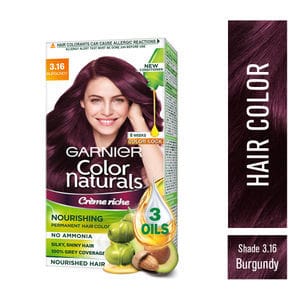 Garnier Color Naturals Creme Hair Color - 3.16 Burgundy, 70 ml + 60 gm