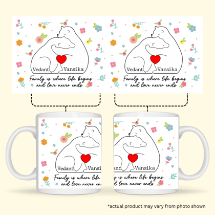 [Personalised] Mama Bear with Kids - Mother's Day Special Coffee Mug-1 Kid