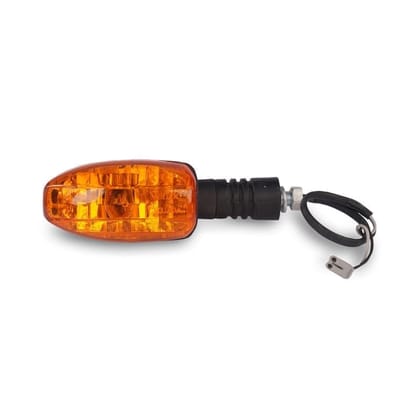 Varroc Universal Indicator for Plsr Bike | Amber | Durable Build & Superior Performance | Resists Water and Corrosion | Shockproof | Easy Installation with Pre-Wiring | Pack of 2