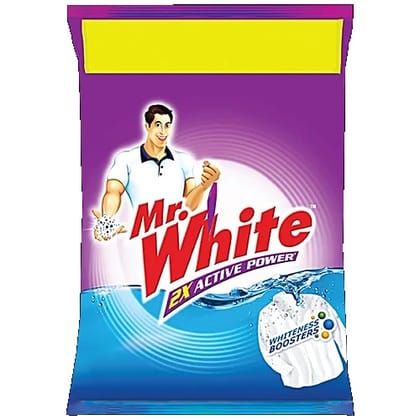 Mr. White Detergent Powder, 1 kg Pouch