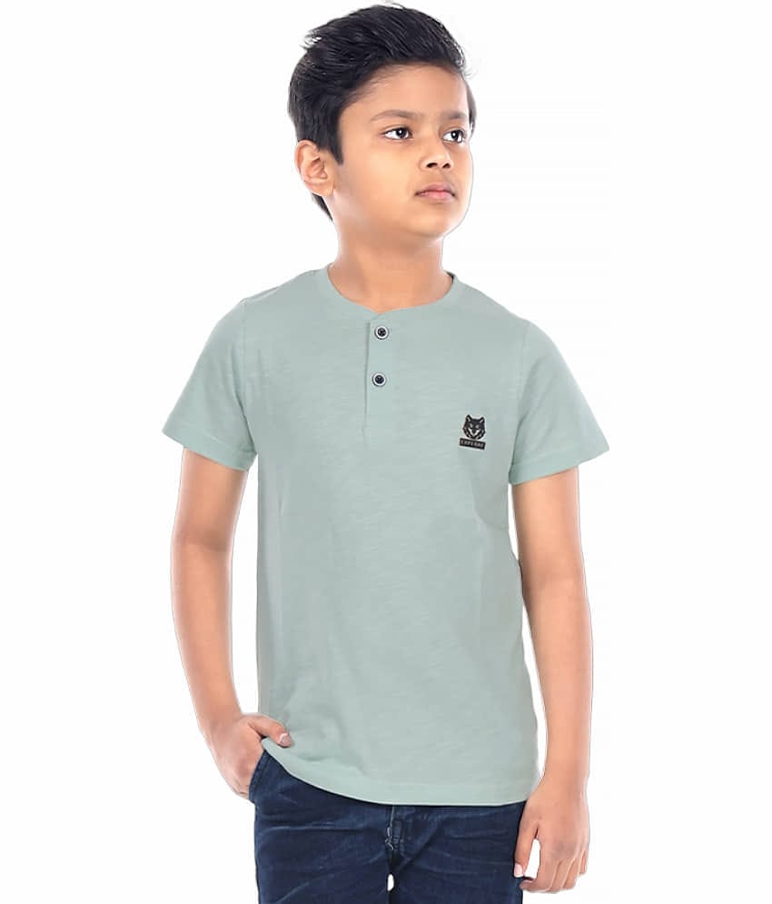 3PIN Pack of 1 Boys Cotton T-Shirt ( Green )