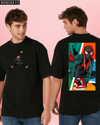 Drip Spiderman Oversized Tshirt-L