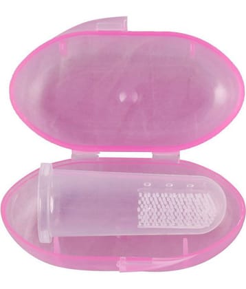 Aurawings.in Pink Silicone Baby Toothbrush ( 1 pcs )