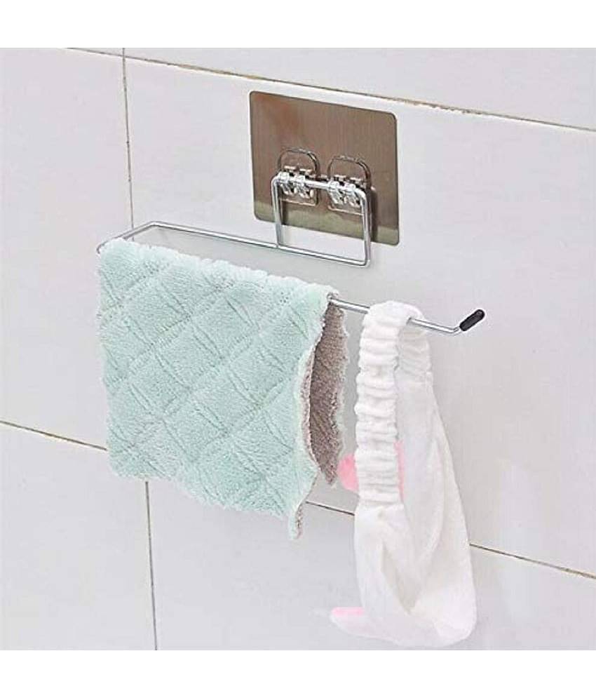 SHARUJÂ® - Wall Mount Towel Hanging Holder Stainless Steel Toilet Paper Holder