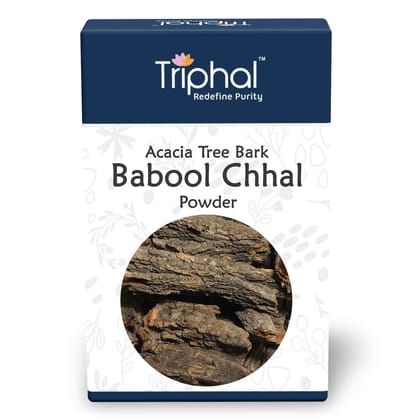 Babool Bark Powder – Kikar Chaal Churn - Acacia Tree Bark Powder | Natural & Pure | Triphal