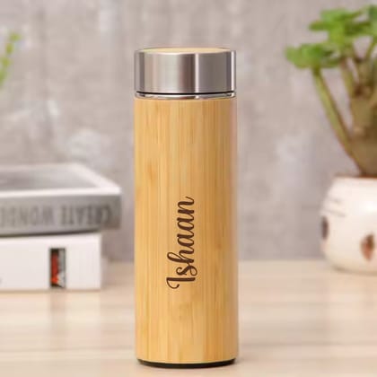 Custom 5-in-1 Cork Gift Set - Diary, Pen, Organizer & Bamboo Bottle
