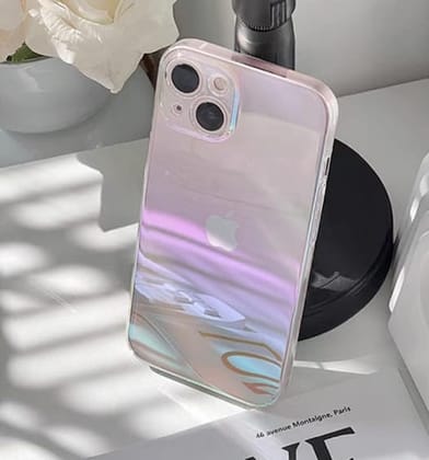 Aurora Light Effect Shiny Ultra Thin Transparent Cover-iPhone 14